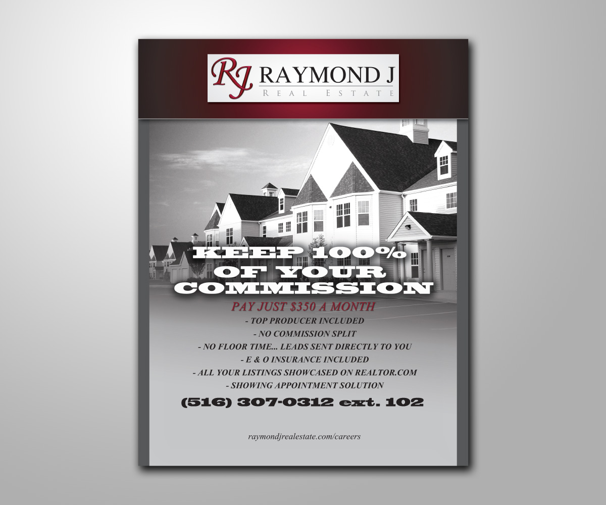 Flyer-Design von Mainstream Graphix für Raymond J. Real Estate, LLC | Design #1420703