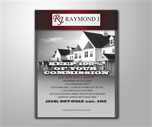 Flyer Design by Mainstream Graphix for Raymond J. Real Estate, LLC | Design: #1420703