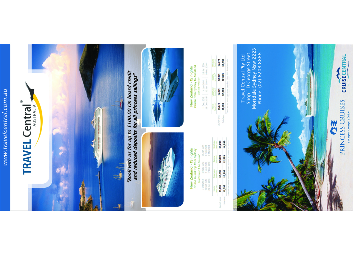 Design de Flyer par sam wid pour TRAVEL CENTRAL | Design #1397978