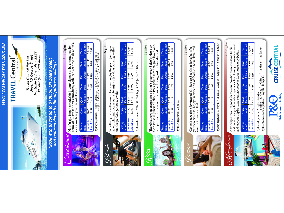 Design de Flyer par sam wid pour TRAVEL CENTRAL | Design #1397984