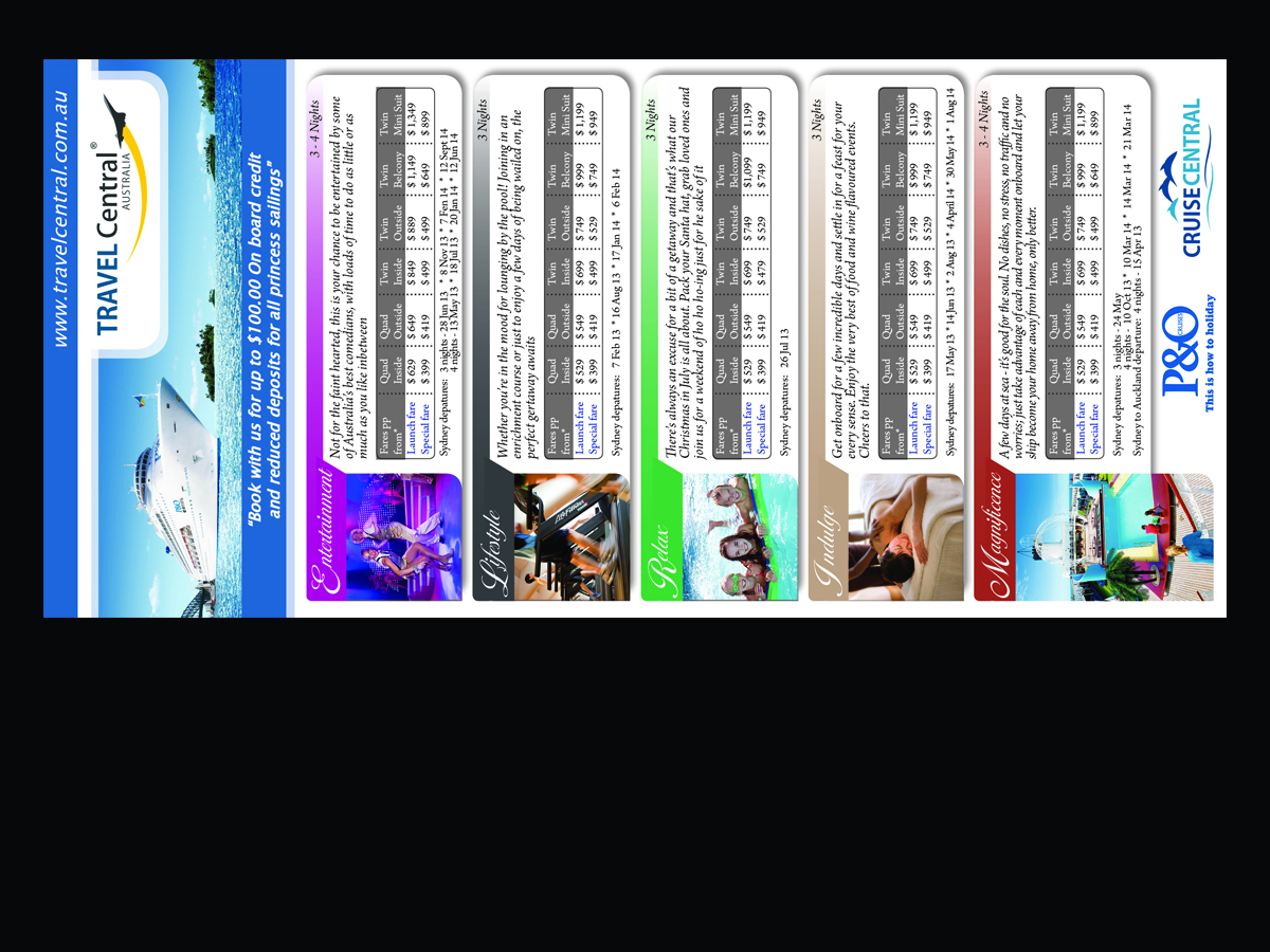 Flyer Design by sam wid for TRAVEL CENTRAL | Design #1407560