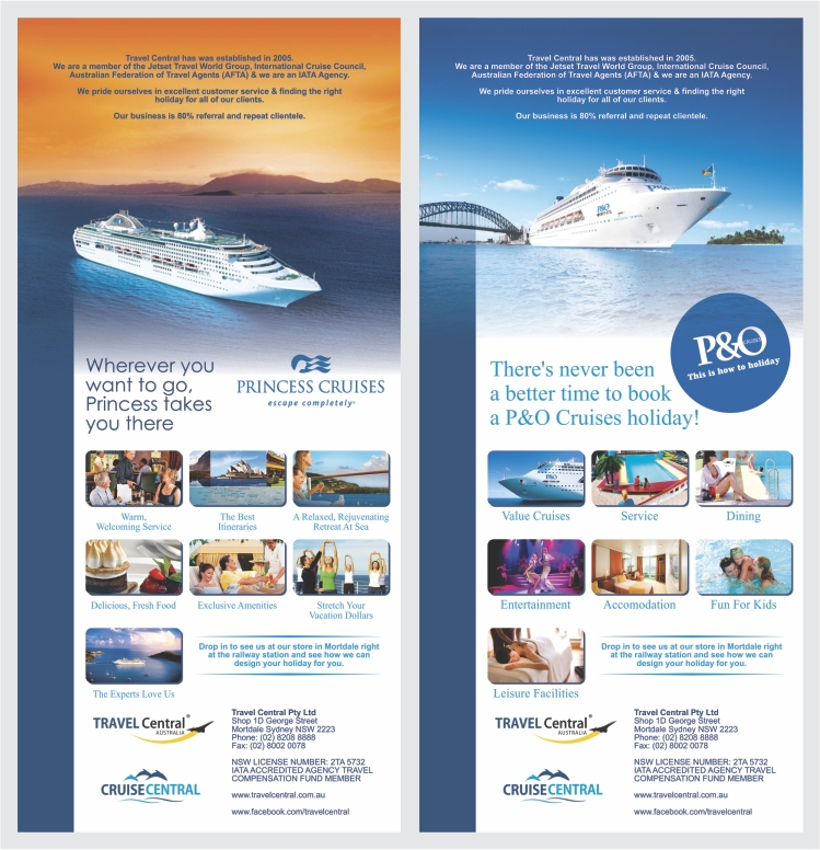 elegant playful cruise line flyer design for travel central by flyer design for travel agency