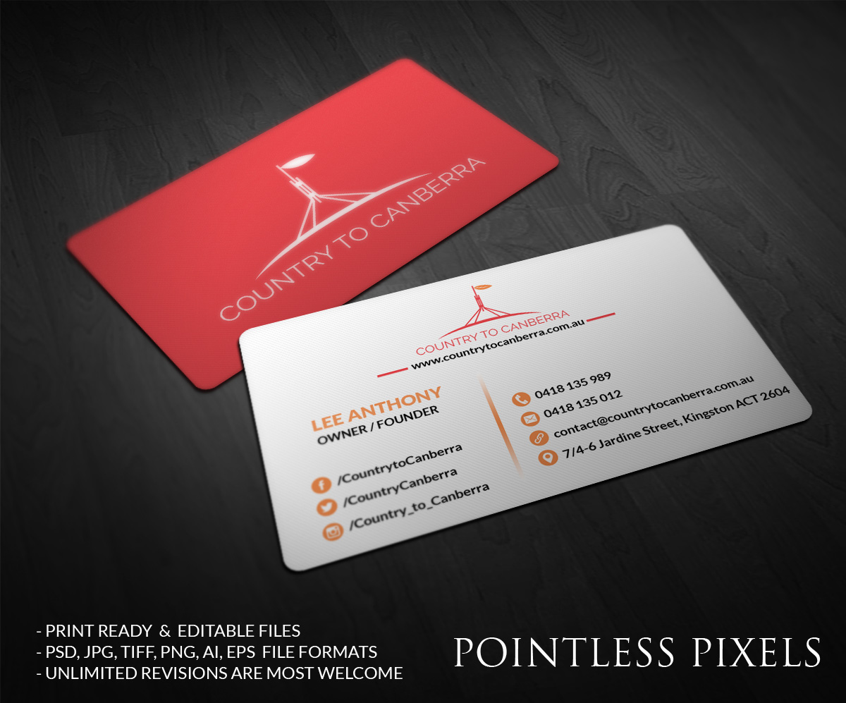 Business Card Design by Pointless Pixels India for this project | Design #4952819