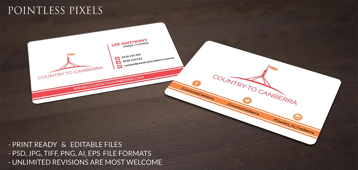 Business Card Design by Pointless Pixels India for this project | Design #4952824