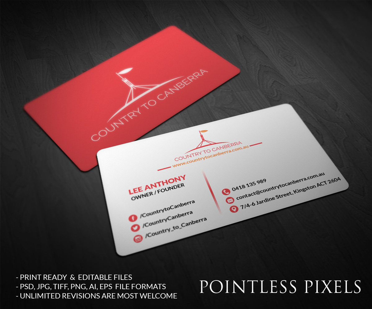 Business Card Design by Pointless Pixels India for this project | Design #4952956