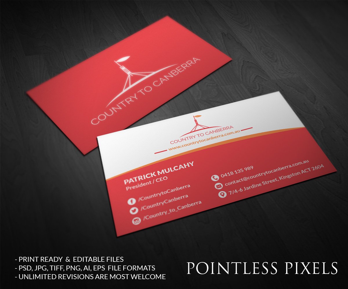 Business Card Design by Pointless Pixels India for this project | Design #4952959