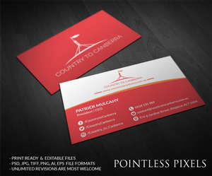 Business Card Design by Pointless Pixels India for this project | Design: #4952959