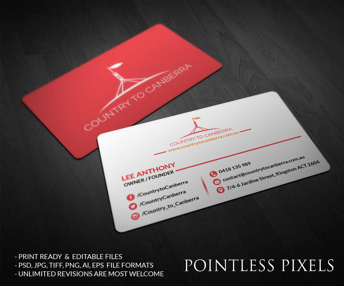 Business Card Design by Pointless Pixels India for this project | Design #4952964
