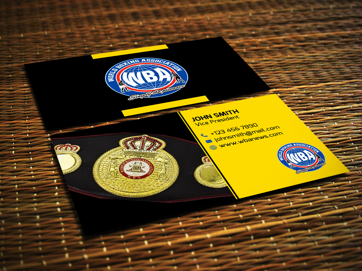 Business Card Design by Sajin for World Boxing Association | Design #5010369