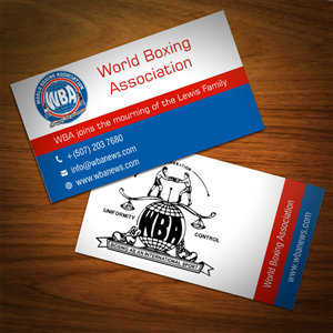 Business Card Design by Abikasirajan for World Boxing Association | Design: #4960967