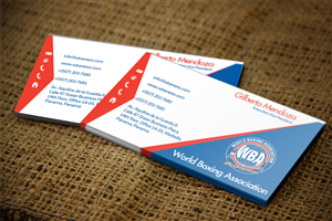 Business Card Design by Lanka Ama for World Boxing Association | Design: #4956874