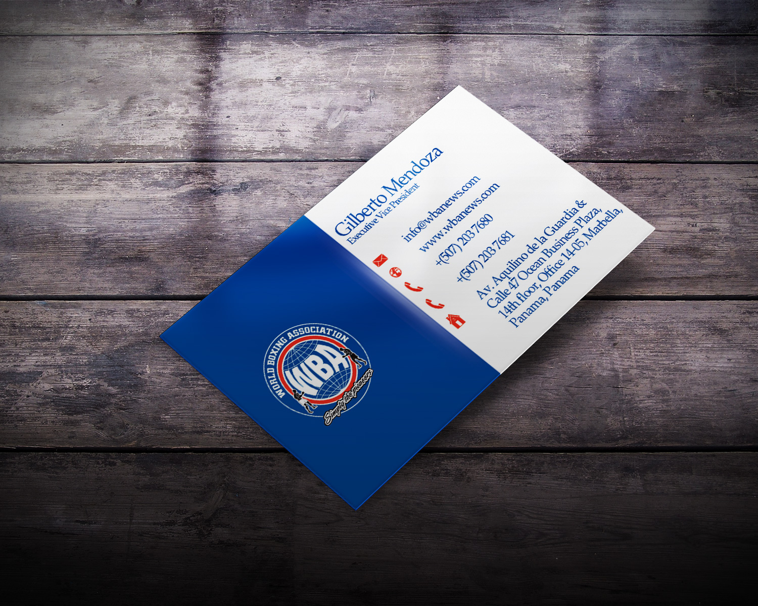 Business Card Design by Lanka Ama for World Boxing Association | Design #4956878