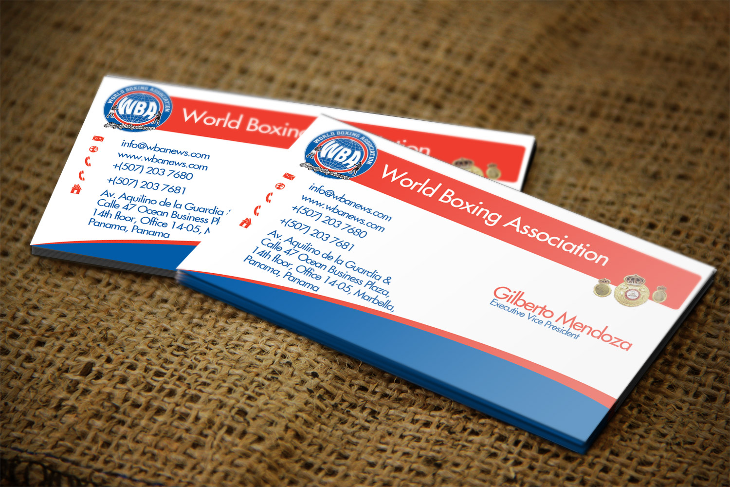 Design de Carte de Visite par Lanka Ama pour World Boxing Association | Design #4957065