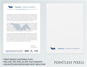 Pegasus Lodges Stationary | Stationery Design by Pointless Pixels India