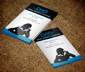Desk Agents Staffing | Business Card Design by MT