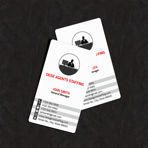 Desk Agents Staffing | Business Card Design by Sajin