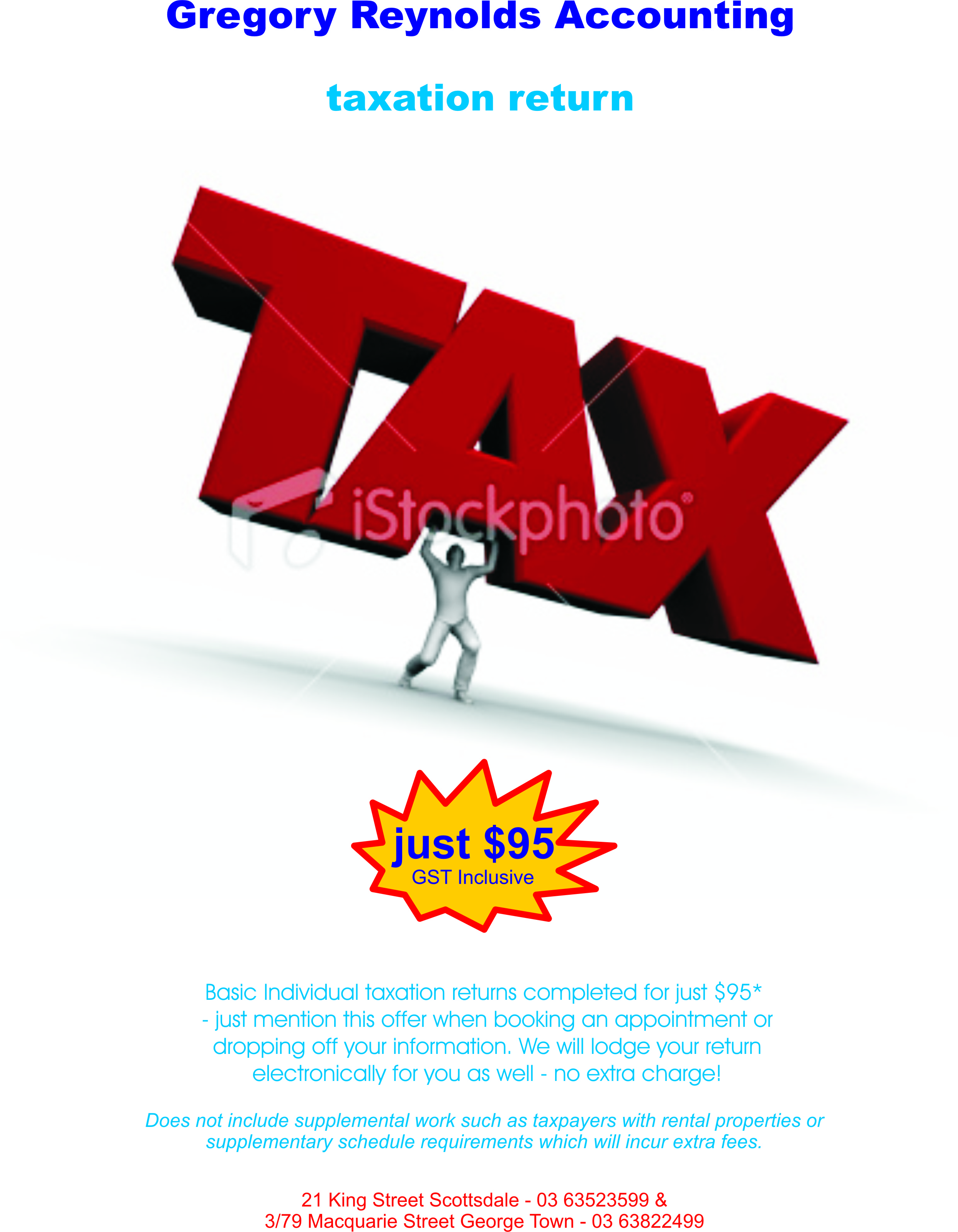 Flyer Design by BrandOne for Gregory Reynolds Accounting | Design #6594