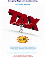 Flyer Design by BrandOne for Gregory Reynolds Accounting | Design: #6594