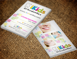 iKids Orthodontics business card design | Business Card Design by MT