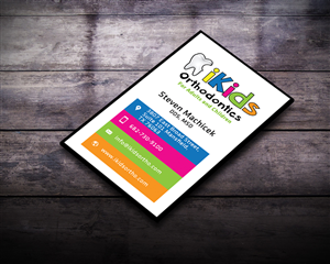 iKids Orthodontics business card design | Business Card Design by Sarah Haroon