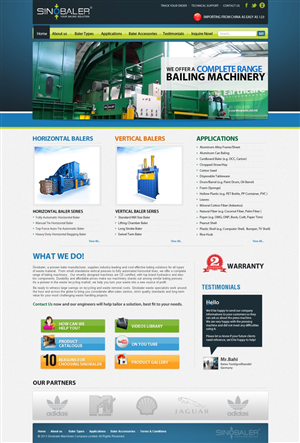 Website Design for Machinery Website | Diseño Web por TechWise