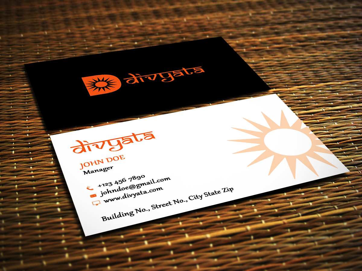 Business Card Design by Sajin for Divyata | Design #5018252