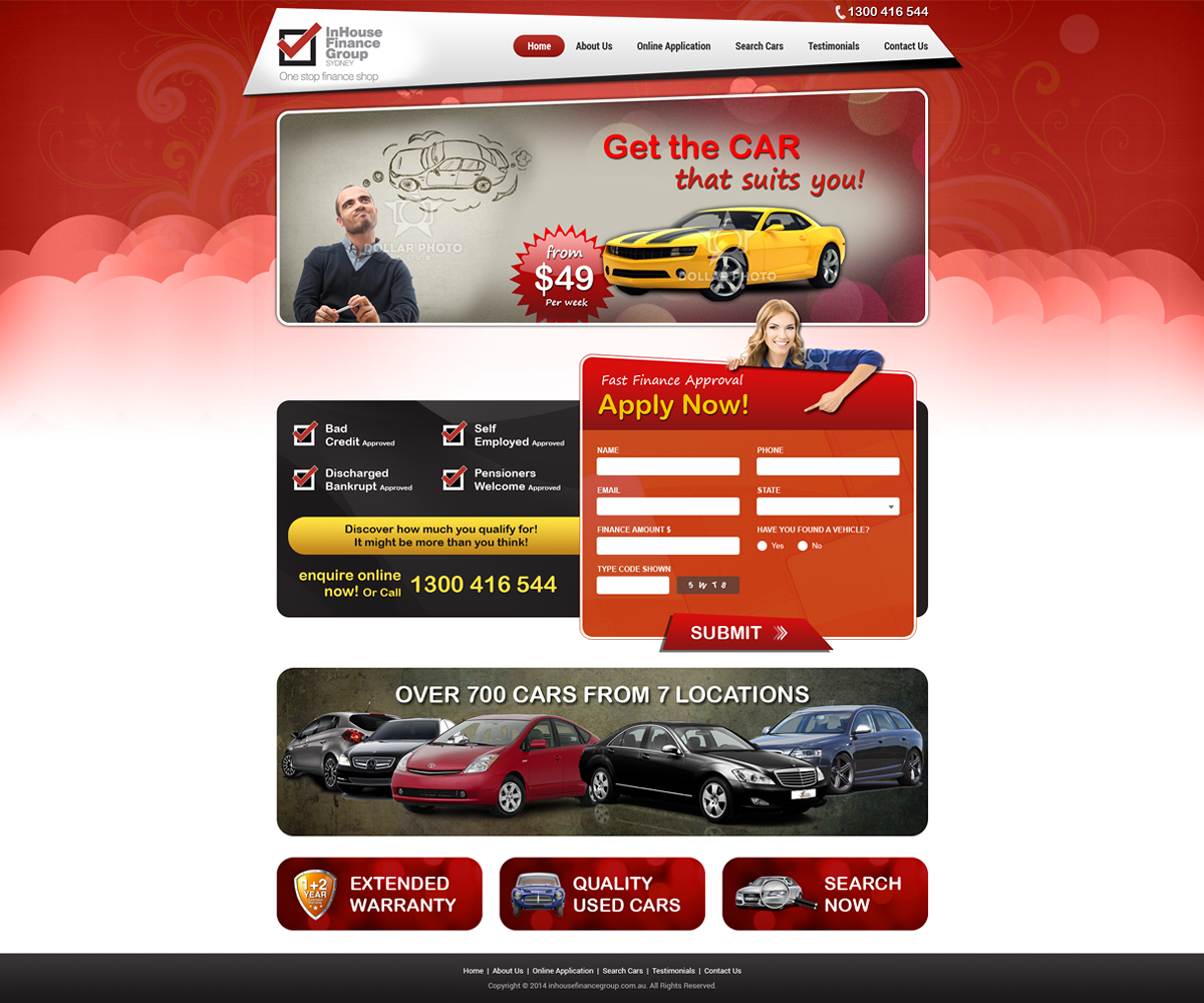 Web Design by Starline Web Solutions for Best Buy Autos | Design #4972314