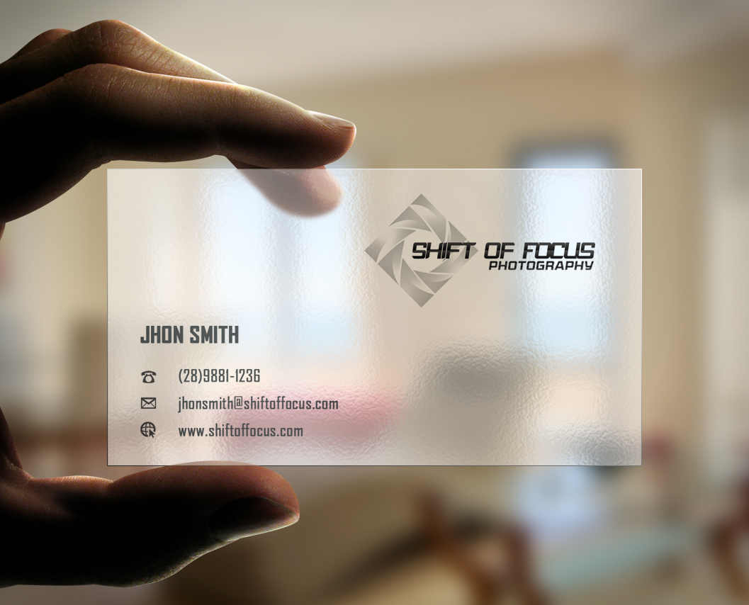 Business Card Design by Eggo May P for Shift of Focus  | Design #4966651