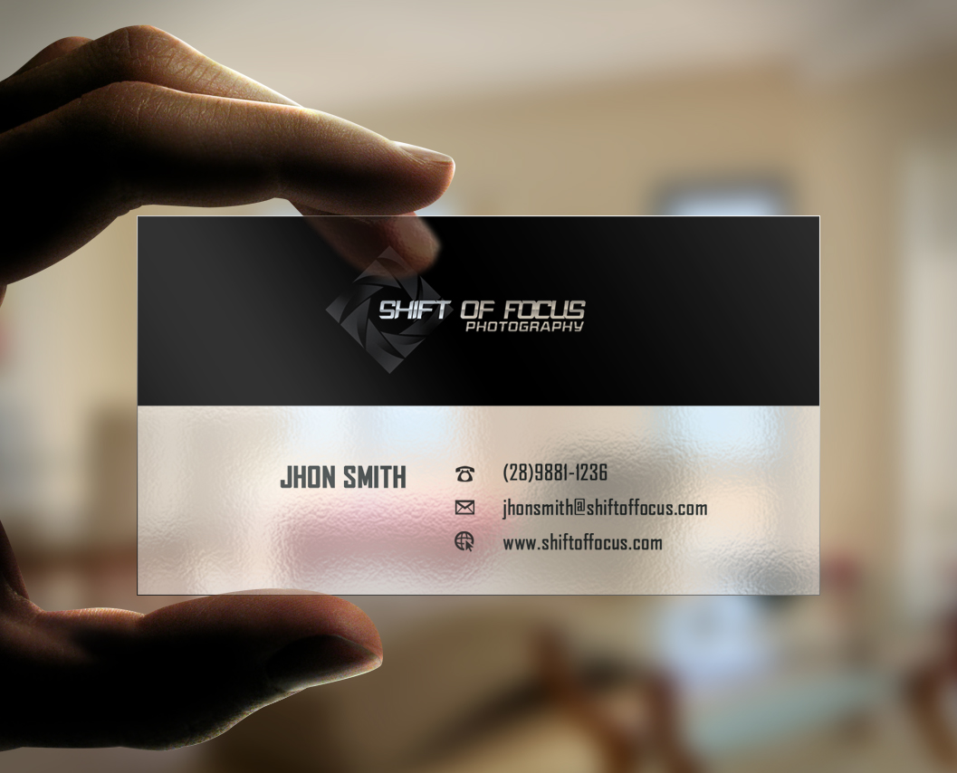 Business Card Design by Eggo May P for Shift of Focus  | Design #4966670