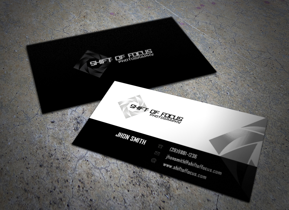 Business Card Design by Eggo May P for Shift of Focus  | Design #4966709