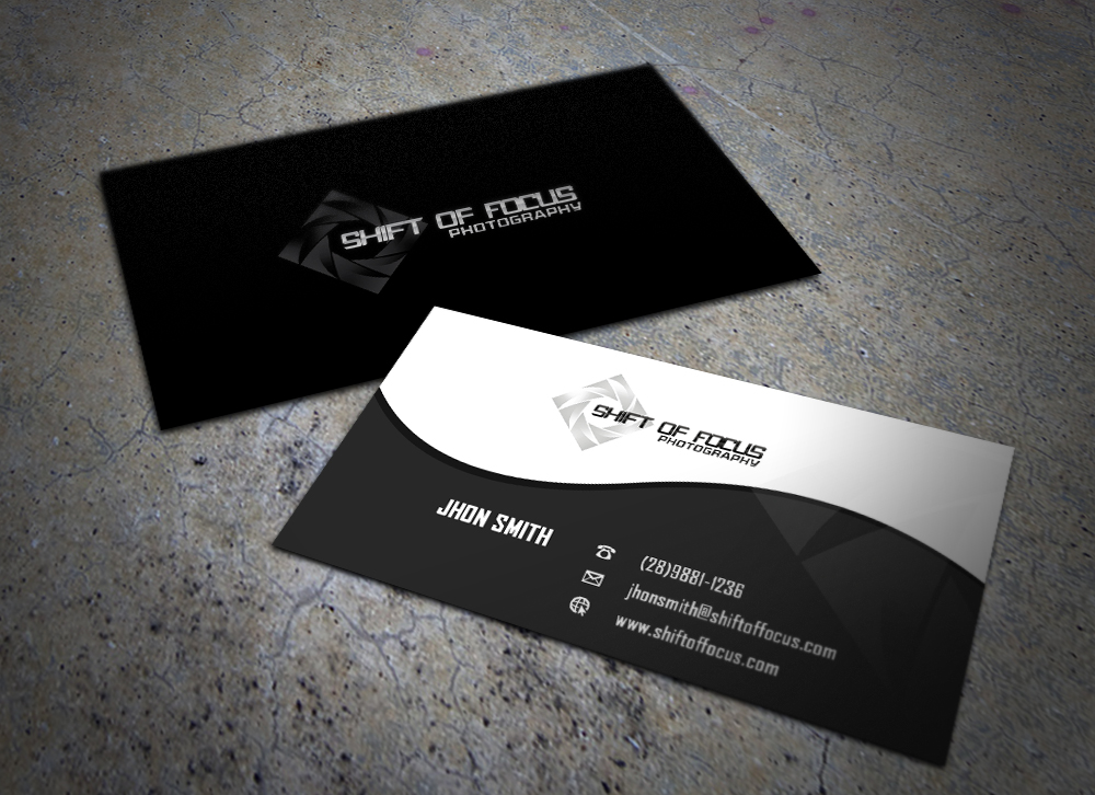 Business Card Design by Eggo May P for Shift of Focus  | Design #4966720