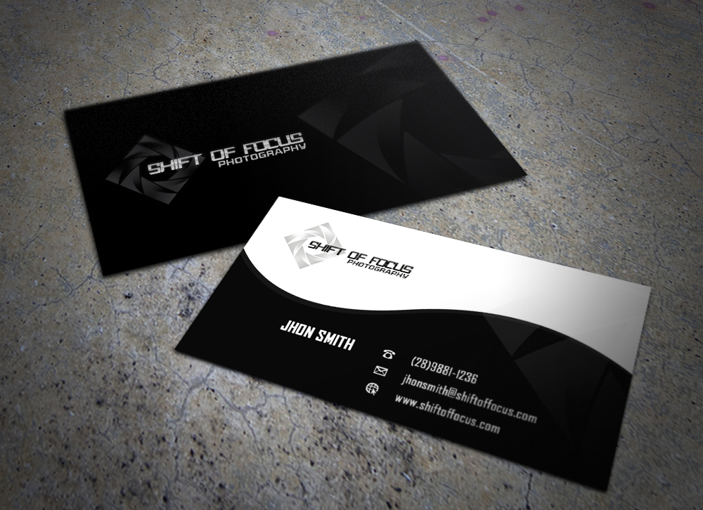 Business Card Design by Eggo May P for Shift of Focus  | Design #4966767