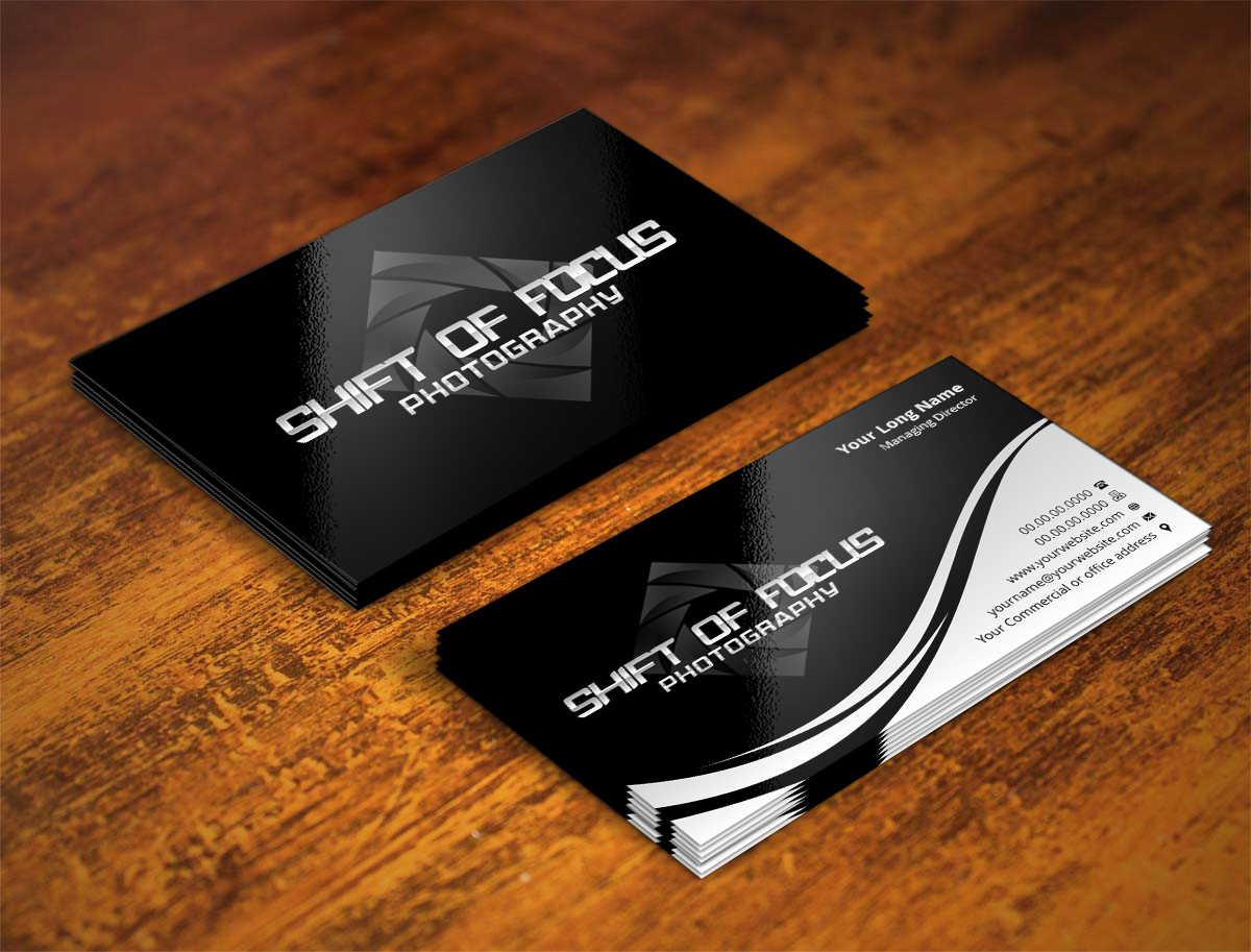 Business Card Design by INDIAN_Ashok for Shift of Focus  | Design #4964459