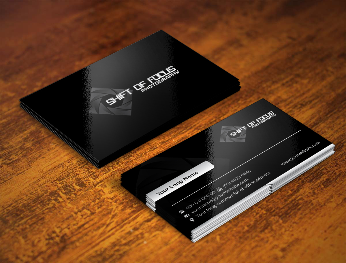 Business Card Design by INDIAN_Ashok for Shift of Focus  | Design #4964469