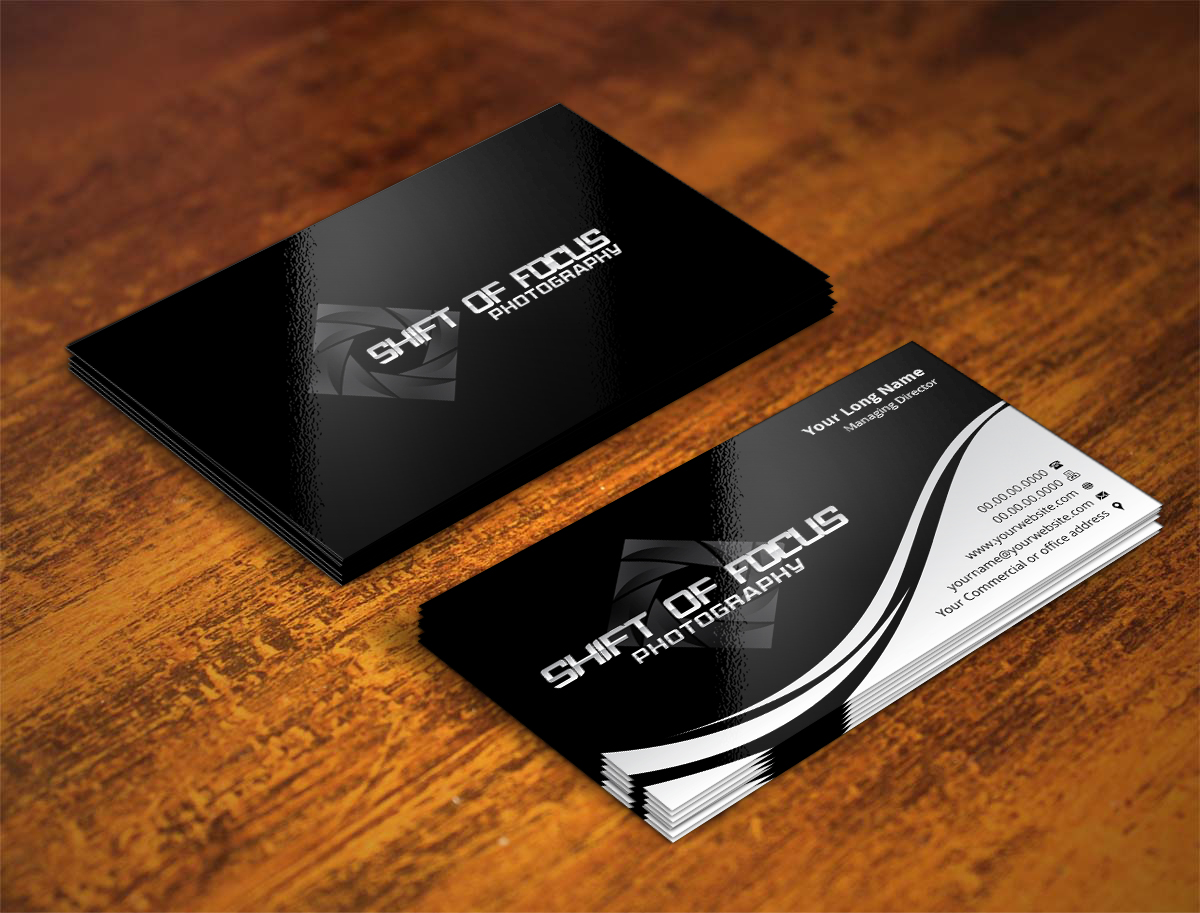 Business Card Design by INDIAN_Ashok for Shift of Focus  | Design #4964471