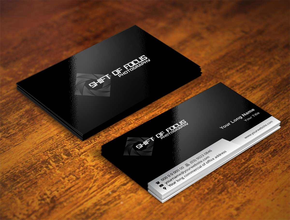 Business Card Design by INDIAN_Ashok for Shift of Focus  | Design #4964473