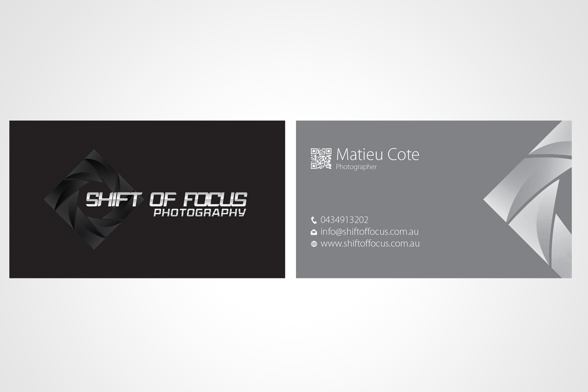 Business Card Design by Ovimatic for Shift of Focus  | Design #4983123