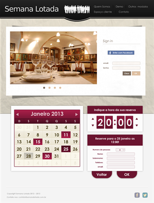 Visual identity for an online reservation system company