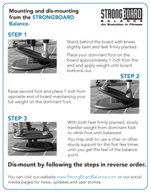 StrongBoard Balance - How to Get ON and OFF StrongBoard Balance!™ Postcard | Diseño de Postal por TedAtkinson