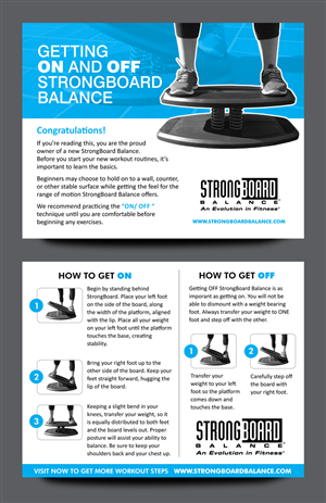 StrongBoard Balance - How to Get ON and OFF StrongBoard Balance!™ Postcard | Diseño de Postal por rkailas