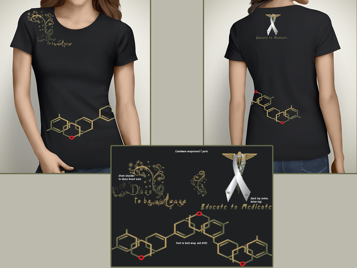 Diseño de Camiseta por TZãrtz para CannAware, LLC | Diseño #5015840