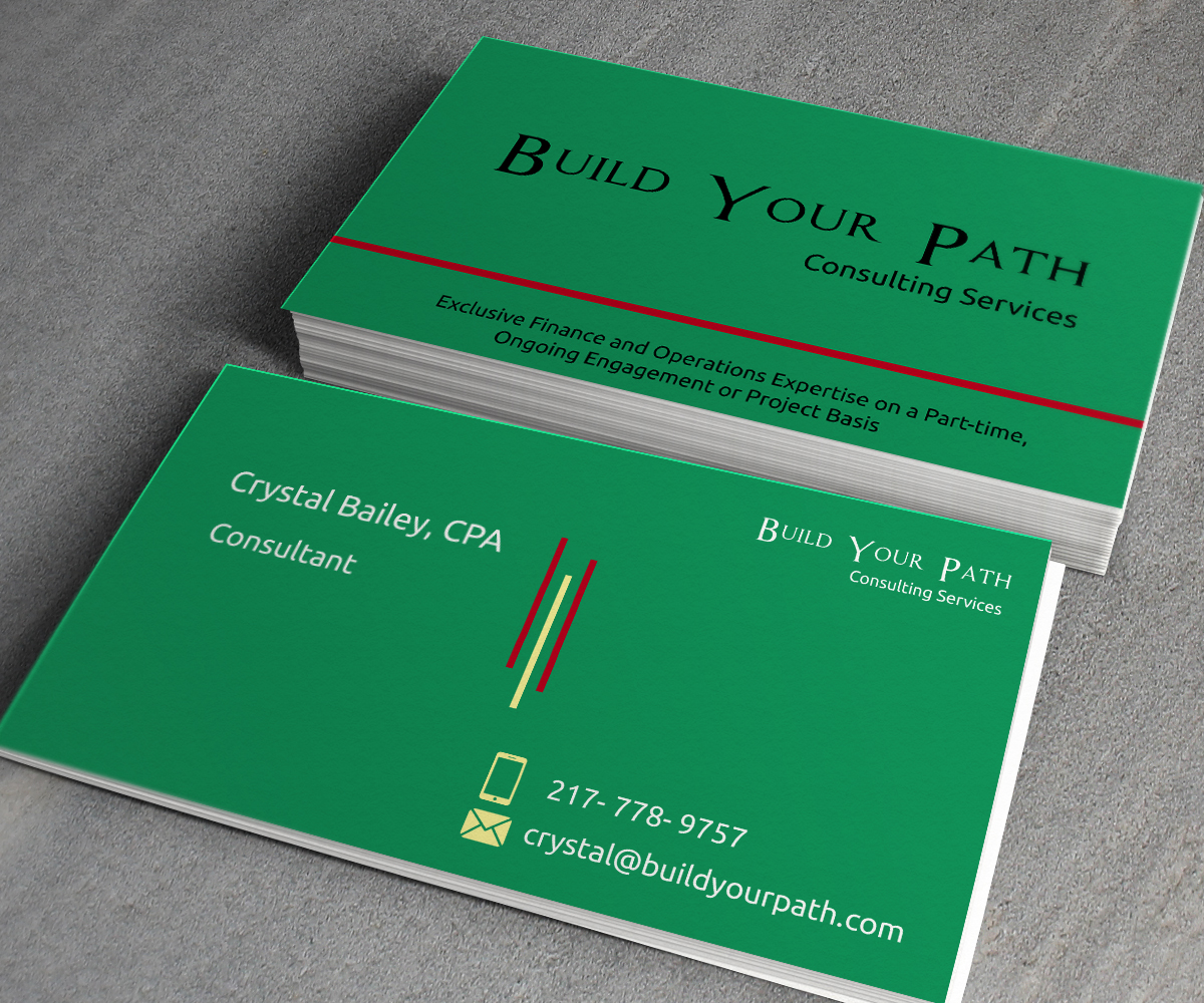 Business Card Design by toron00 for Build Your Path Consulting | Design #4969489