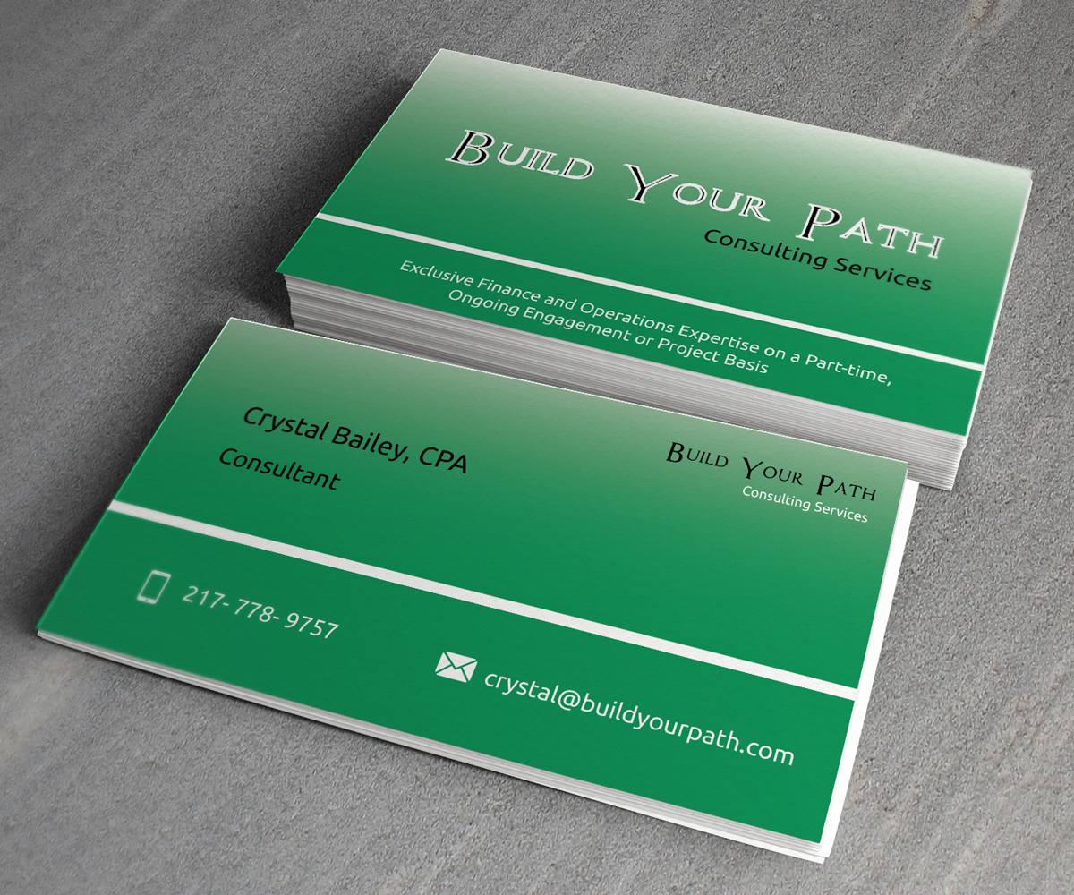Business Card Design by toron00 for Build Your Path Consulting | Design #4976592