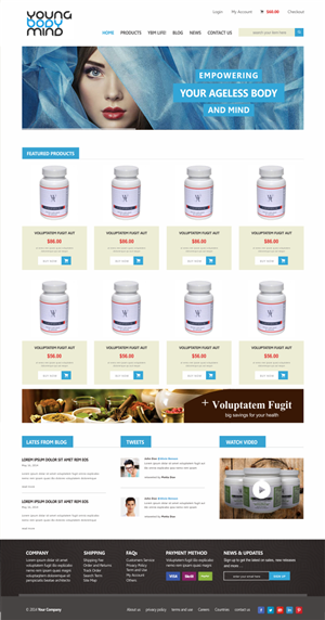 Web Design by Silverfox Studio for YoungBodyMind.com | Design: #5106404
