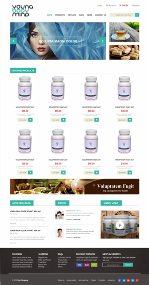 Web Design by Silverfox Studio for YoungBodyMind.com | Design: #5106444