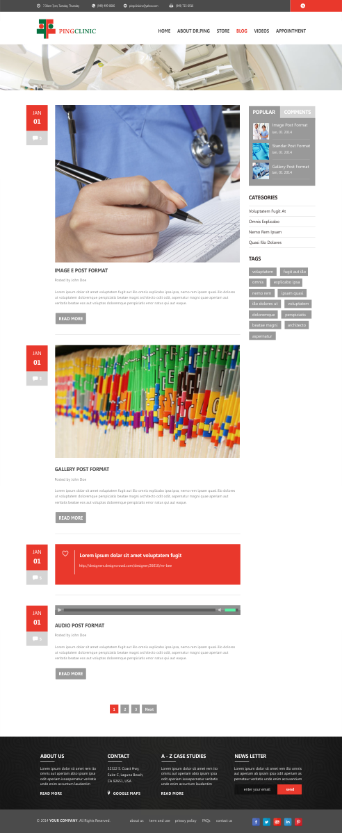 Web Design by Silverfox Studio for YoungBodyMind.com | Design #5187455