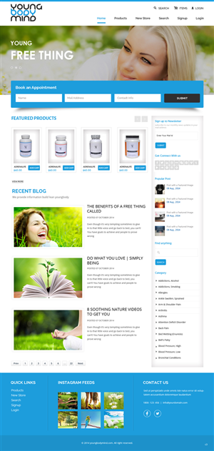 Web Design par pb pour YoungBodyMind.com | Design #4980921