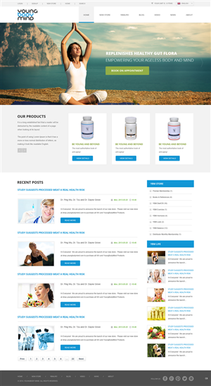 Web Design by pb for YoungBodyMind.com | Design: #4980927