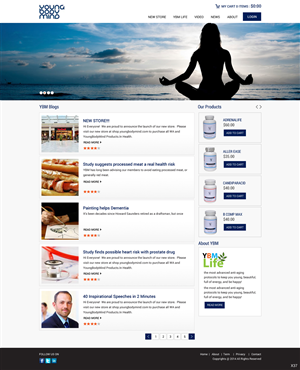 Web Design by pb for YoungBodyMind.com | Design: #4980935