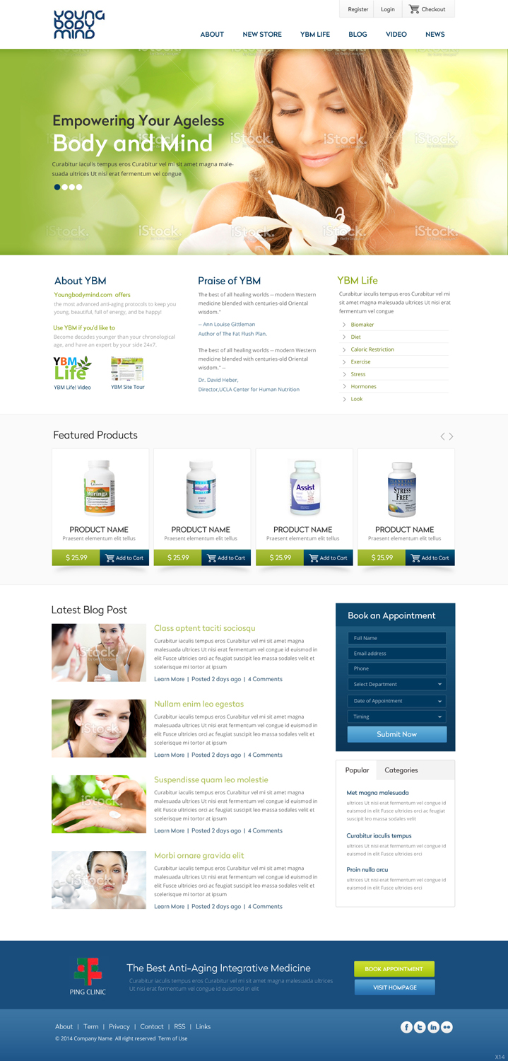 Web-Design von pb für YoungBodyMind.com | Design #4980938